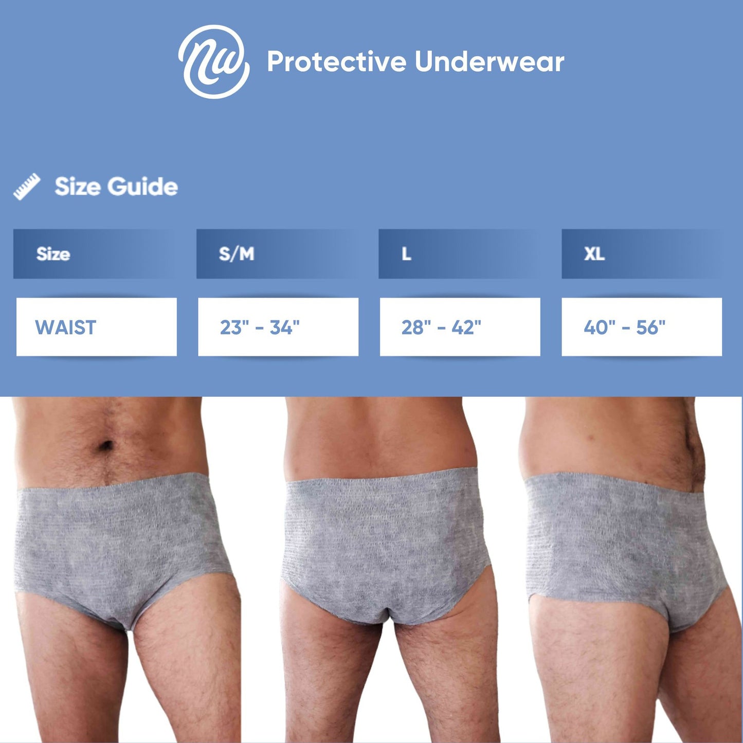Nexwear Male Adult Absorbent Underwear Pull On Large Disposable Moderate Absorbency (1260915_PK)