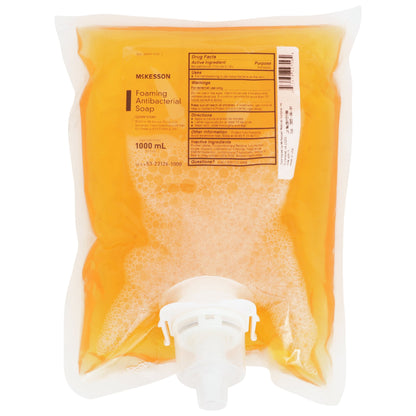 McKesson Antibacterial Soap Foaming 1,000 mL Dispenser Refill Bag Clean Scent (1067685_EA)