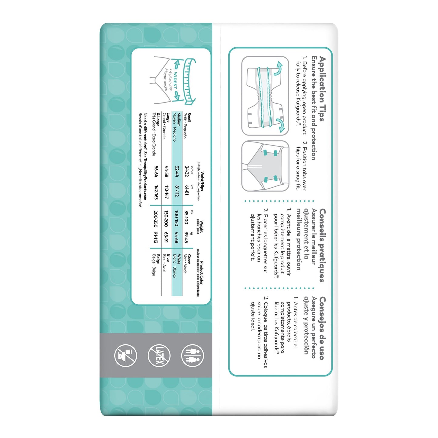 Tranquility® Essential Unisex Incontinence Brief Medium Disposable Heavy Absorbency (1188954_CS)
