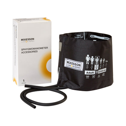 McKesson LUMEON™ Reusable Blood Pressure Cuff 23 to 40 cm Arm Nylon Cuff Adult Cuff (803203_CS)