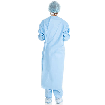 ULTRA Non-Reinforced Surgical Gown with Towel Small Blue Sterile AAMI Level 3 Disposable (237371_EA)