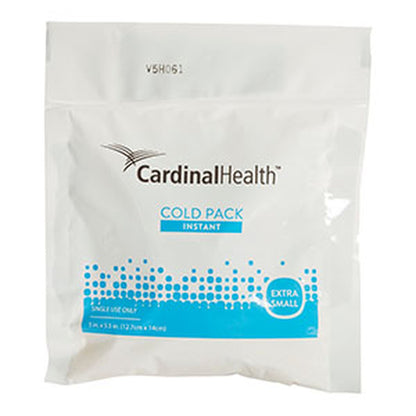 Cardinal Health™ Instant Cold Pack General Purpose X-Small 5 X 5-1/2 Inch Plastic / Ammonium Nitrate / Water Disposable (775046_EA)