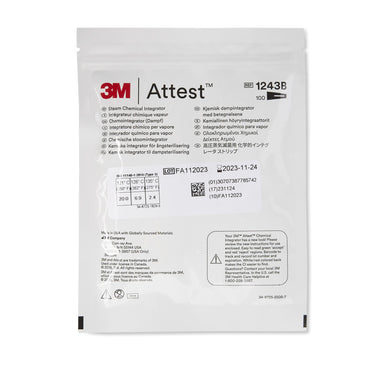 Attest™ Sterilization Chemical Integrator Strip Steam 2 Inch Length (365492_CS)