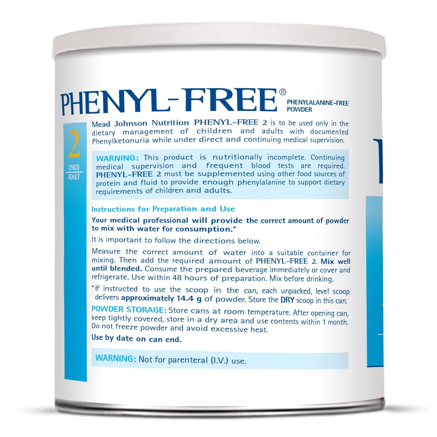 Phenyl-Free® 2 Oral Supplement Vanilla Flavor Powder 1 lb. Can (773618_EA)