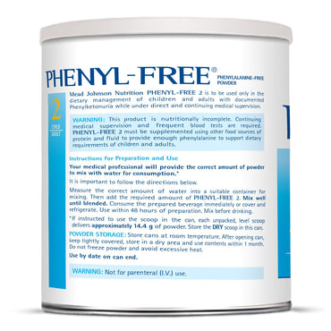 Phenyl-Free® 2 Oral Supplement Vanilla Flavor Powder 1 lb. Can (773618_EA)