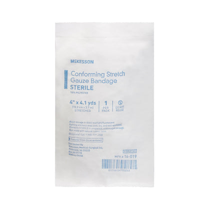 McKesson Conforming Bandage 4 Inch X 4-1/10 Yard Sterile 1 per Pack (999366_RL)