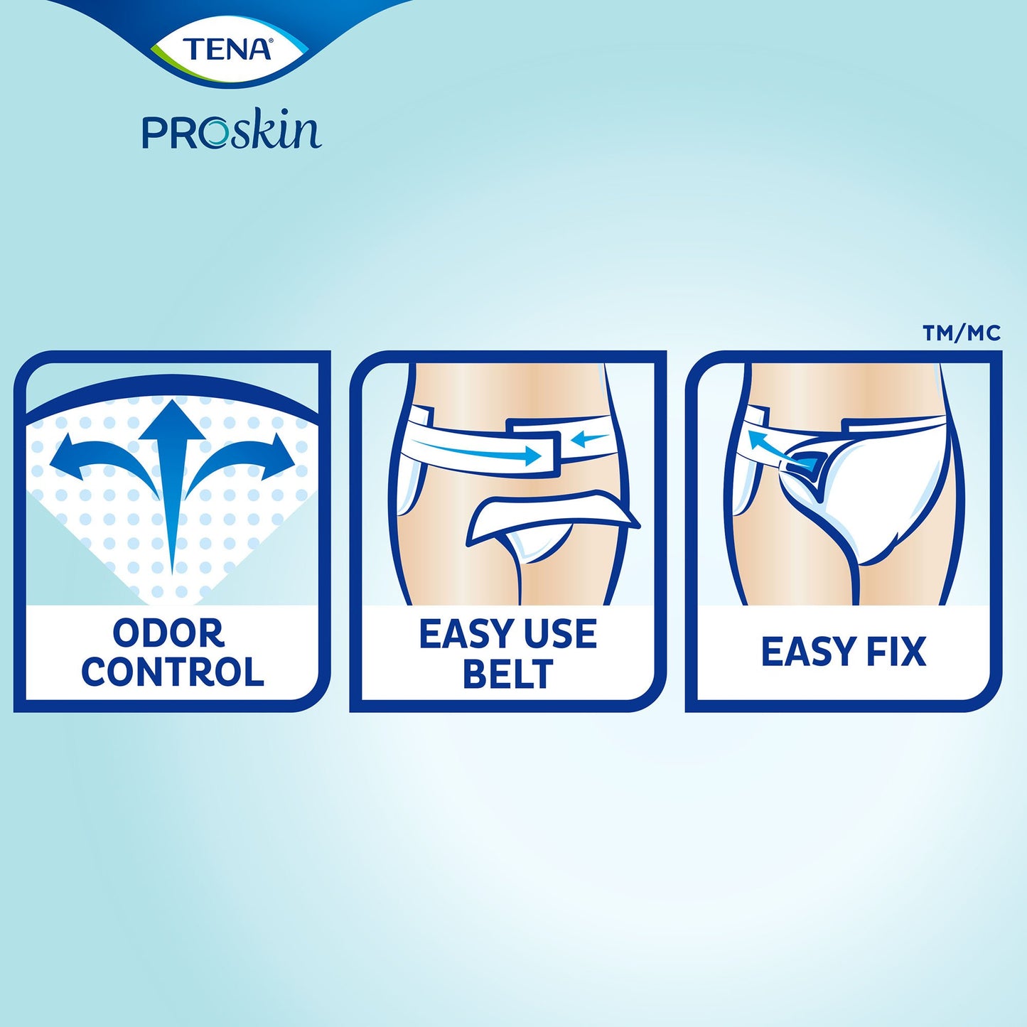 TENA® ProSkin™ Flex Super Unisex Adult Incontinence Belted Undergarment Size 20 Disposable Heavy Absorbency (718449_PK)