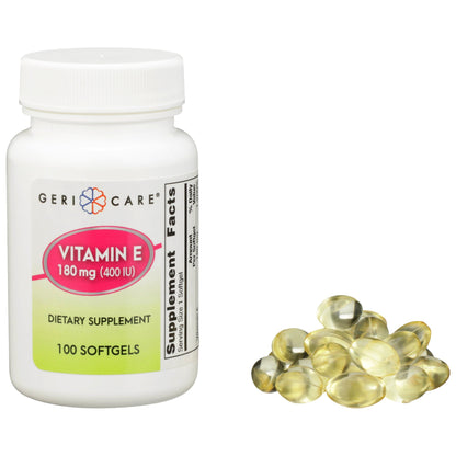 Geri-Care® Vitamin Supplement Vitamin E 400 IU Strength Softgel 100 per Bottle (742181_CS)