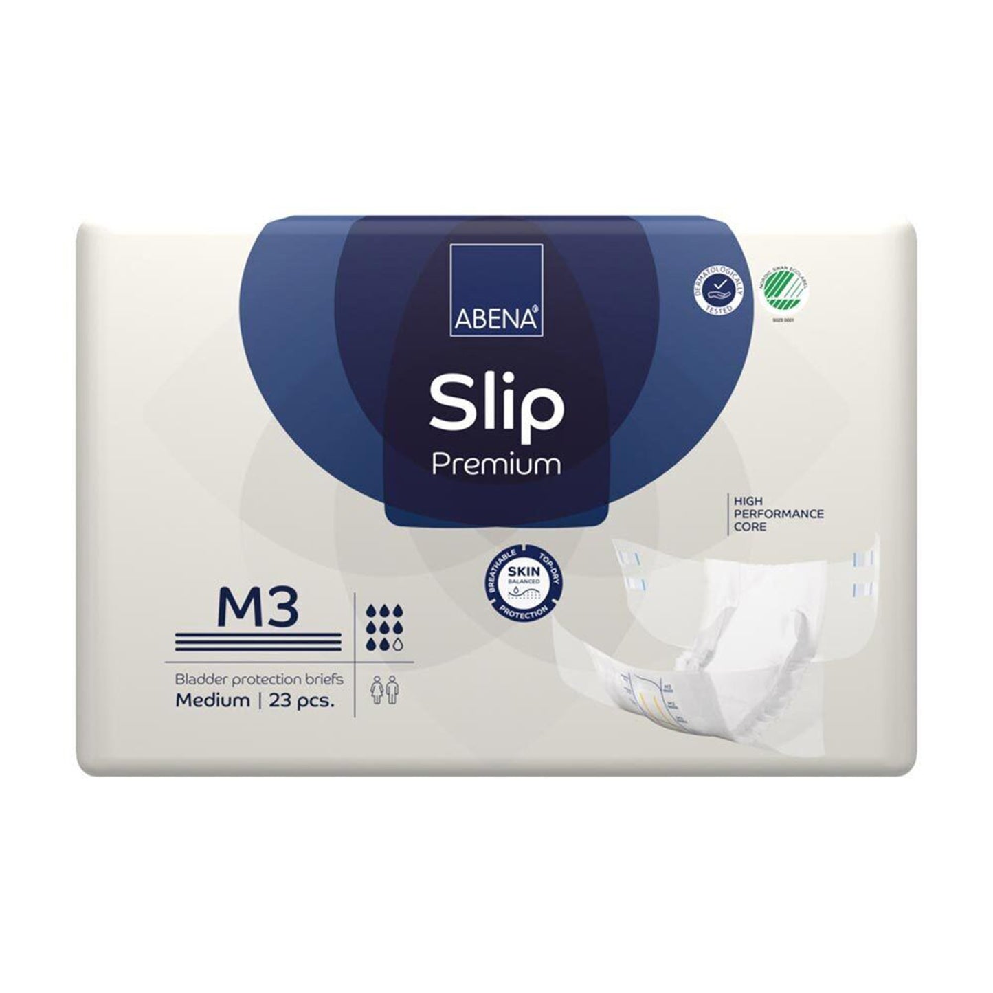 Abena® Slip Premium M3 Unisex Adult Incontinence Brief Medium Disposable Heavy Absorbency (1218202_CS)