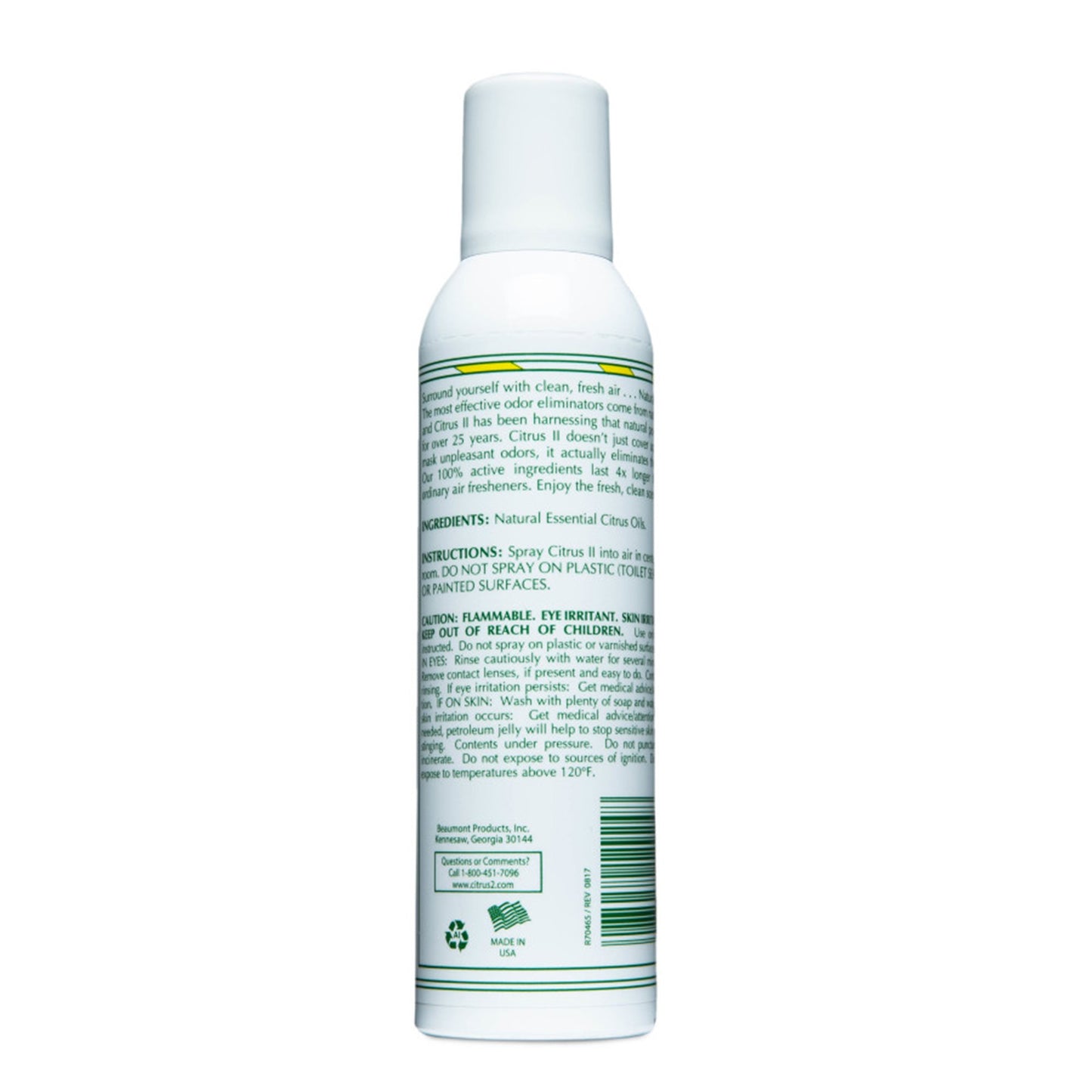Citrus II® Air Freshener Liquid 5.2 oz. Can Lemon Scent (286957_DZ)