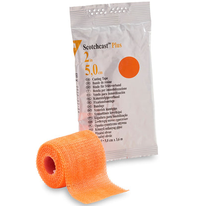 3M™ Scotchcast™ Plus Cast Tape 2 Inch X 12 Foot Fiberglass / Resin Bright Orange (199238_BX)