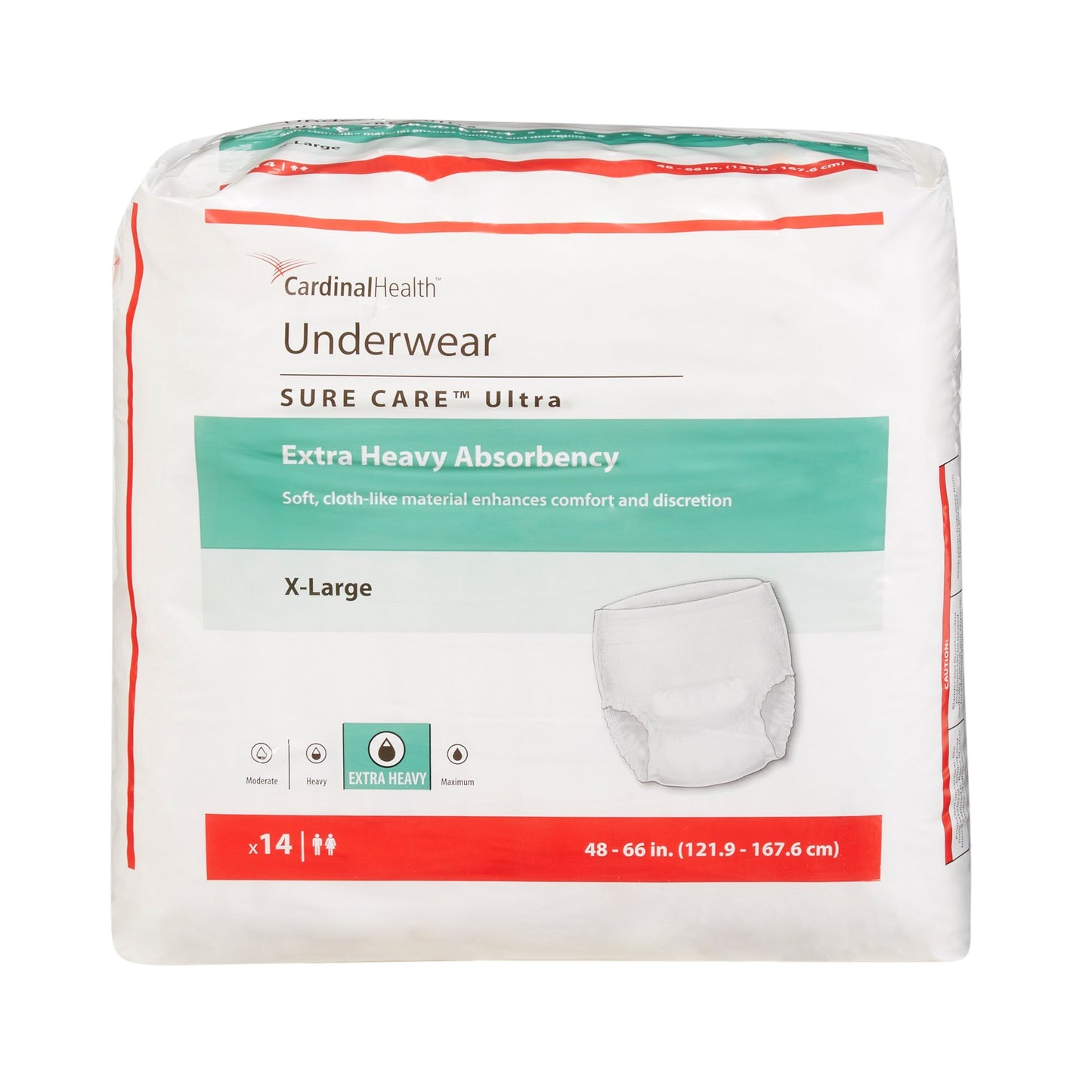 Sure Care™ Ultra Unisex Adult Absorbent Underwear Pull On with Tear Away Seams X-Large Disposable Heavy Absorbency (959987_PK)