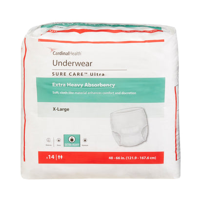 Sure Care™ Ultra Unisex Adult Absorbent Underwear Pull On with Tear Away Seams X-Large Disposable Heavy Absorbency (959987_PK)
