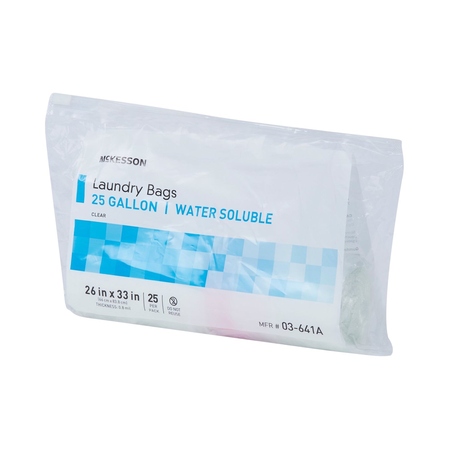 McKesson Hot Water Soluble Laundry Hamper Bag 20 to 25 gal. 26 X 33 Inch Disposable (1147893_CS)