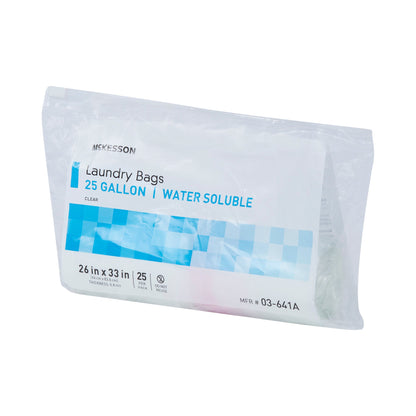 McKesson Hot Water Soluble Laundry Hamper Bag 20 to 25 gal. 26 X 33 Inch Disposable (1147893_CS)