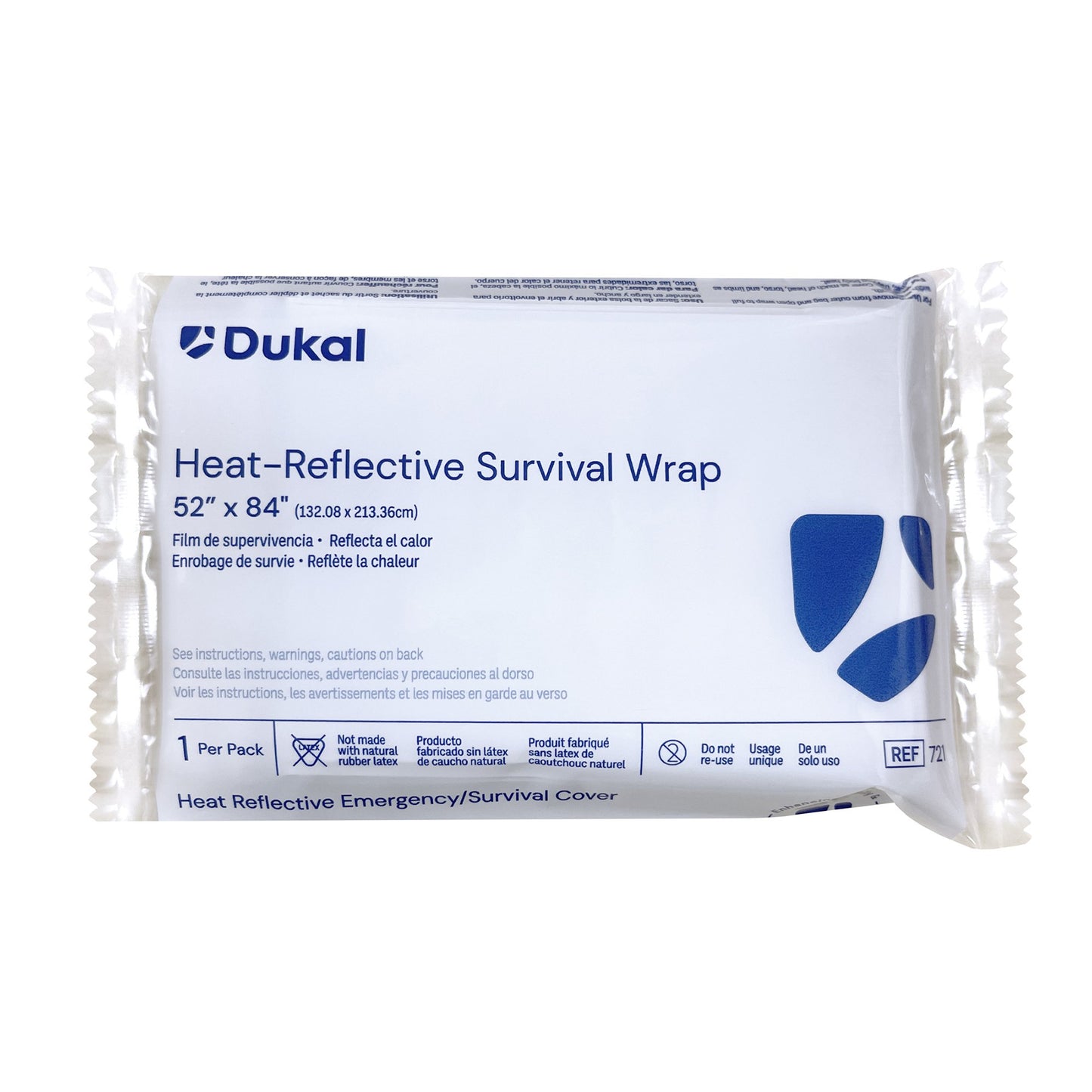 Dukal Emergency Blanket 52 X 84 Inch Mylar (813535_EA)