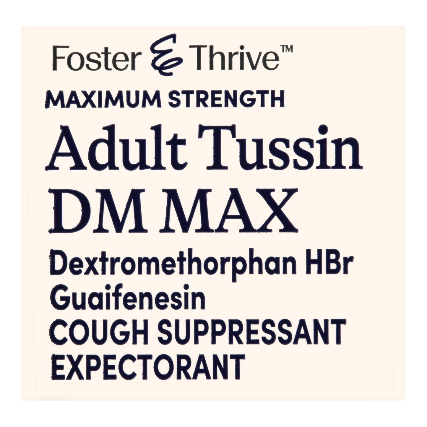 Foster & Thrive™ Cold and Cough Relief 20 mg; 400 mg / 20 mL Strength Liquid 4 oz. (1238986_EA)