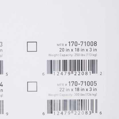 McKesson Seat Cushion 20 W X 18 L X 3 D Inch Polyurethane (1065584_CS)