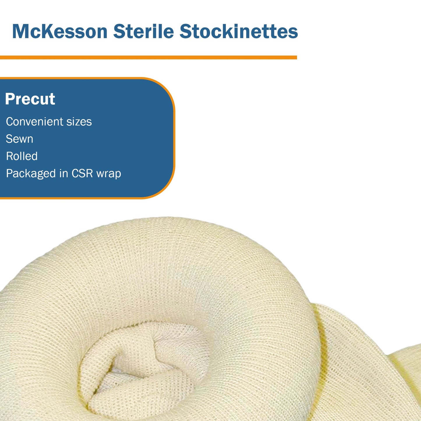 McKesson Surgical Stockinette Tubular 6 X 60 Inch Sterile (457698_CS)