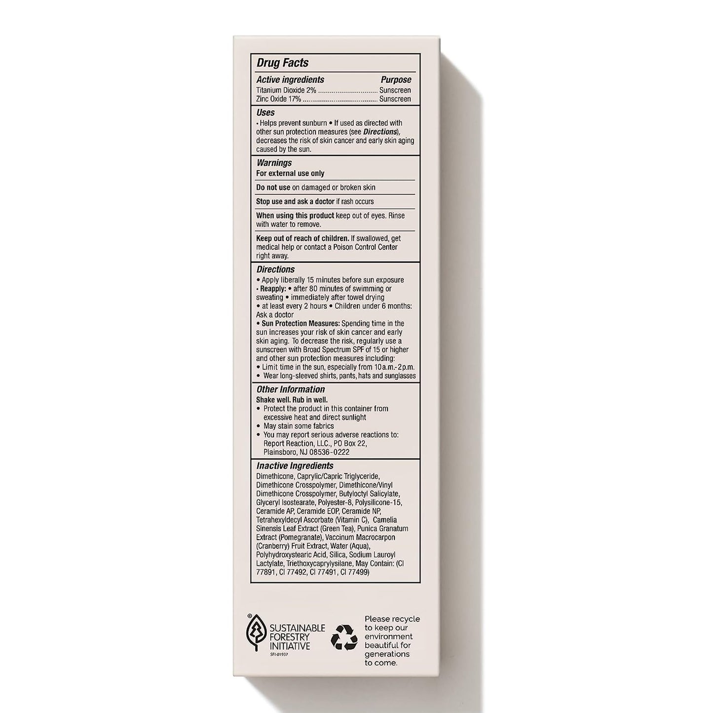 MDSolarsciences™ Mineral Moisture Defense Sunscreen SPF 50 Cream 3.4 oz. Tube (1230941_CS)