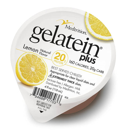 Gelatein® Plus Oral Supplement Lemon Flavor Gel 4 oz. Cup (1010082_EA)