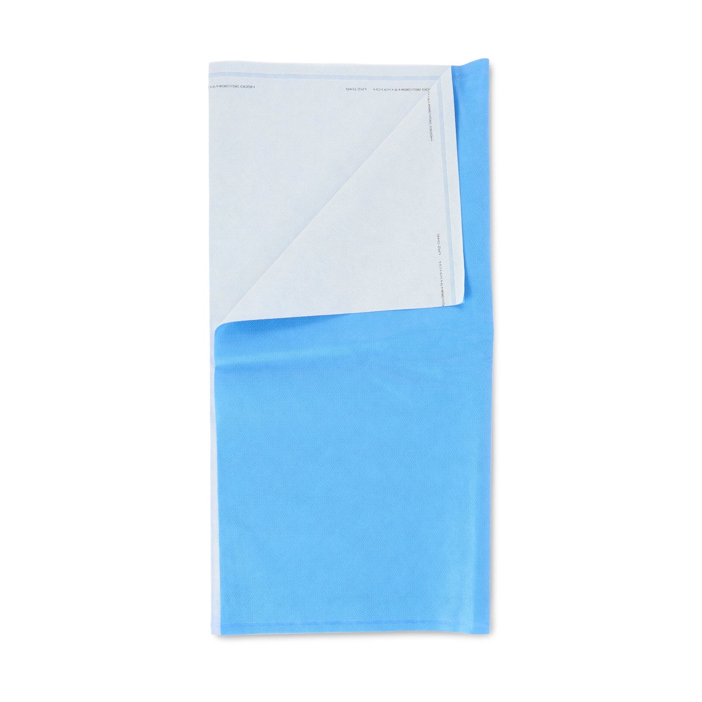 QUICK CHECK* H500 Sterilization Wrap White / Blue 36 X 36 Inch Dual Layer SMS Polypropylene Steam / EO Gas / Hydrogen Peroxide (810873_PK)