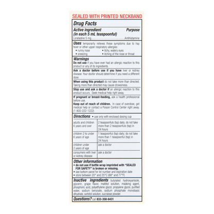 Foster & Thrive™ Children's Allergy Relief 5 mg / 5 mL Strength Syrup 4 oz. (1238938_EA)