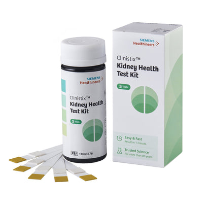 Clinistix™ Urinalysis Test Kit Albumin / Creatinine / Creatinine Ratio 5 Tests per Kit CLIA Waived (1244781_CS)