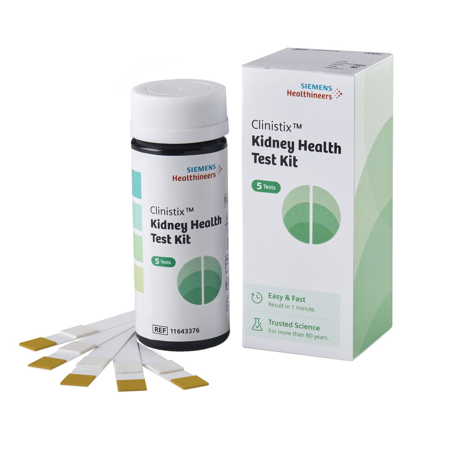 Clinistix™ Urinalysis Test Kit Albumin / Creatinine / Creatinine Ratio 5 Tests per Kit CLIA Waived (1244781_KT)