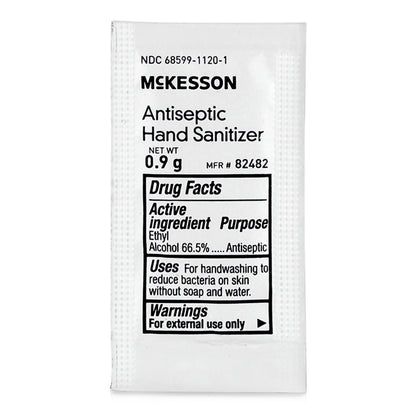 McKesson Hand Sanitizer with Aloe 0.9 Gram Ethyl Alcohol Gel Individual Packet (1111746_CS)