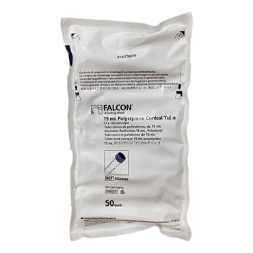 Falcon® Centrifuge Tube Plain 15 mL Screw Cap Polystyrene Tube (914241_BX)