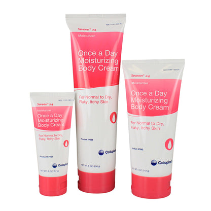 Sween® 24 Hand and Body Moisturizer 2 oz. Tube Unscented Cream CHG Compatible (497387_CS)