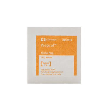 Webcol™ Alcohol Prep Pad 70% Strength Isopropyl Alcohol Individual Packet Medium Sterile (191320_CT)
