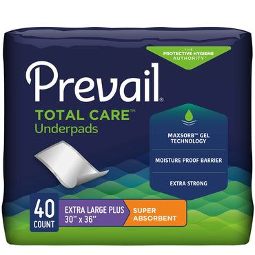 Prevail® Total Care™ Disposable Underpad 30 X 36 Inch Polymer Heavy Absorbency (572724_BG)