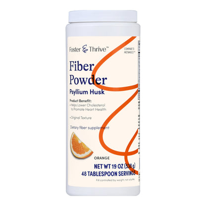 Foster & Thrive™ Fiber Supplement Orange Flavor Powder 19 oz. Psyllium Husk (1238903_EA)