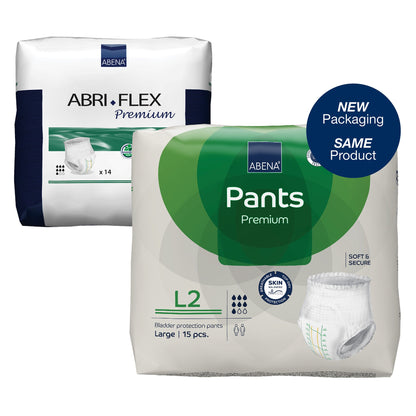 Abena® Premium Pants L2 Unisex Adult Absorbent Underwear Pull On with Tear Away Seams Large Disposable Heavy Absorbency (1218234_PK)
