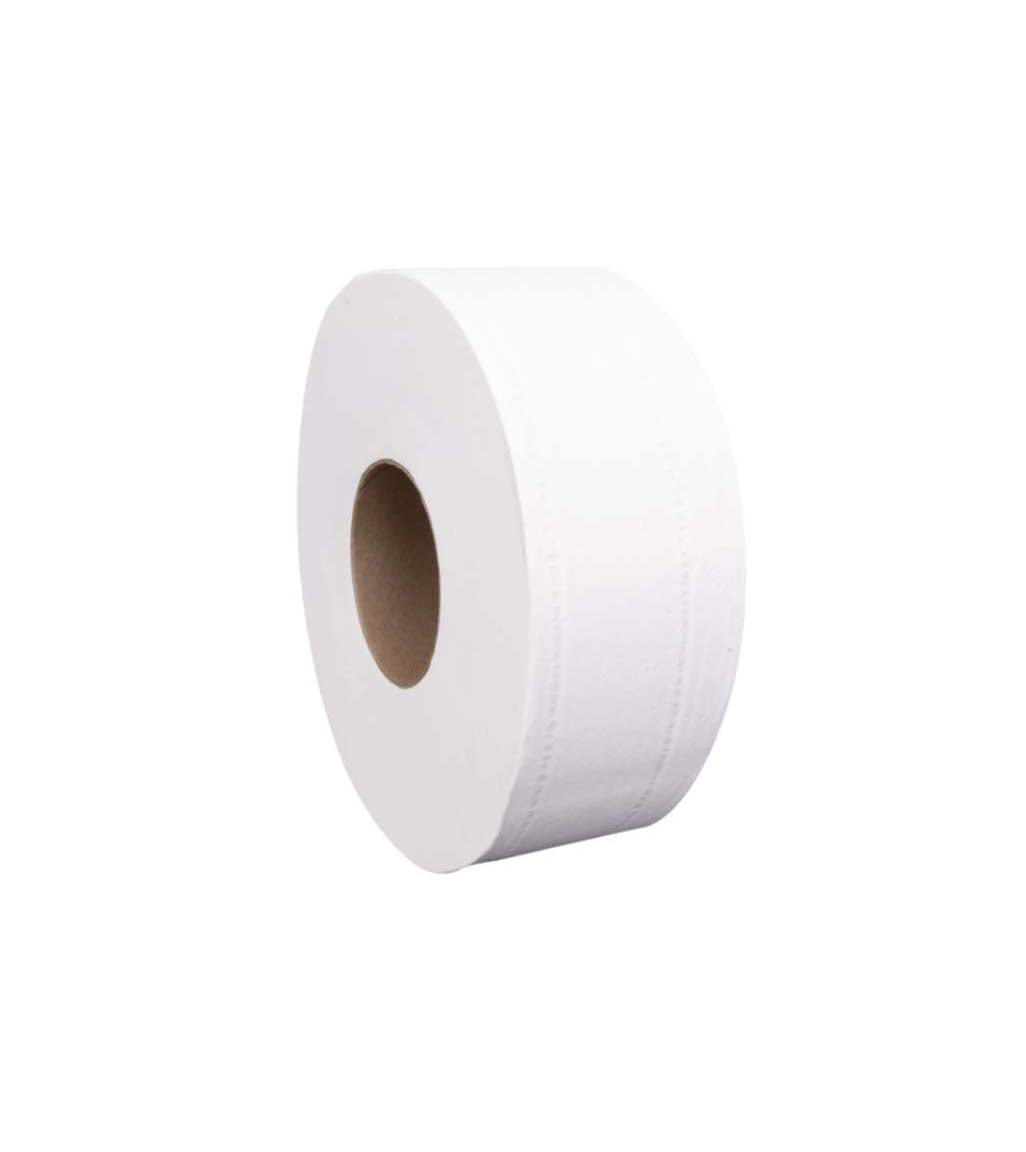 Paper Jumbo Roll Tissue 2 Ply, White, 3.1" x 500'