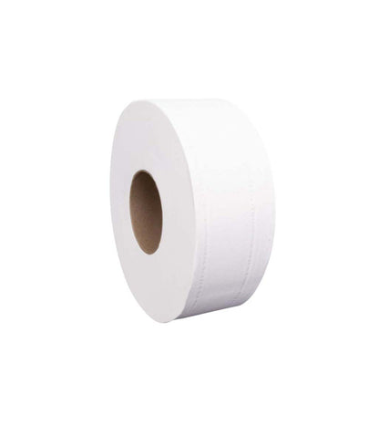 Paper Jumbo Roll Tissue 2 Ply, White, 3.1" x 500'
