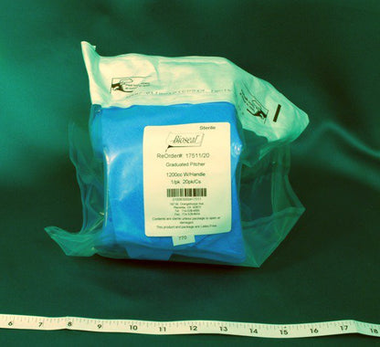 Bioseal® Graduated Pitcher Plastic 1200 mL (240529_EA)