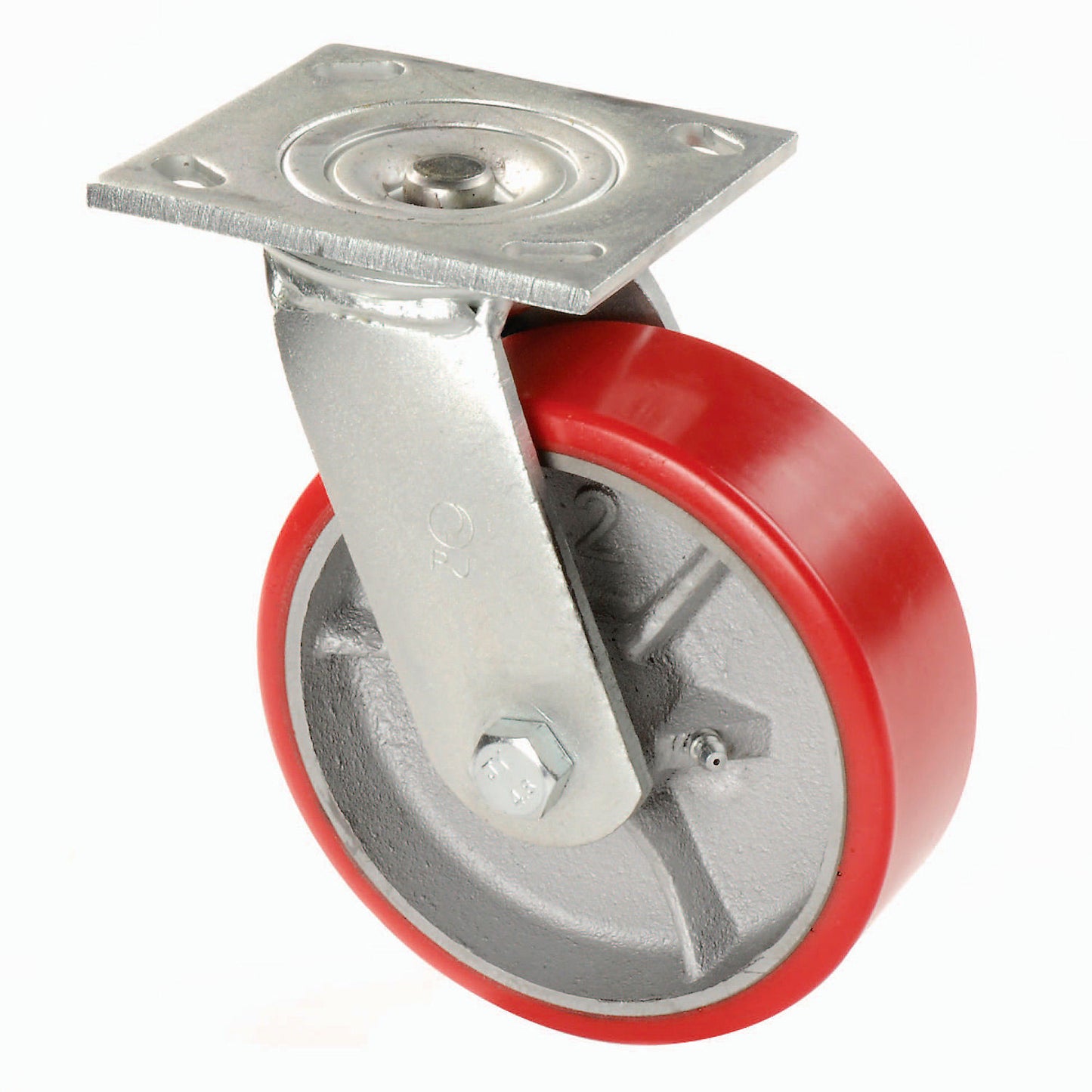 Global Industrial Heavy Duty Swivel Plate Caster 5" Polyurethane Wheel 500 Lb. Capacity (WB601110)