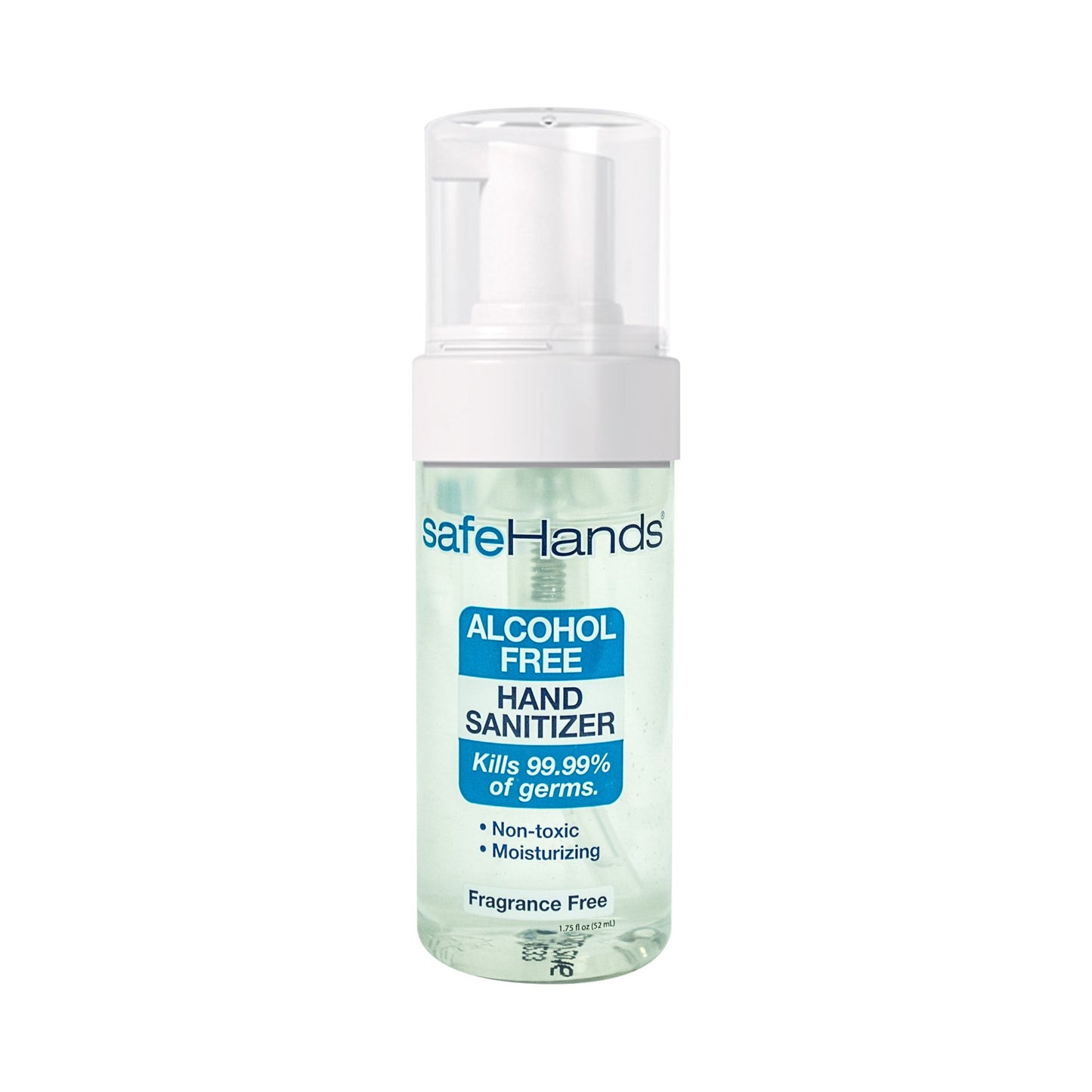 safeHands® Alcohol-Free Hand Sanitizer 1.75 oz. BZK (Benzalkonium Chloride) Foaming Bottle (868131_EA)