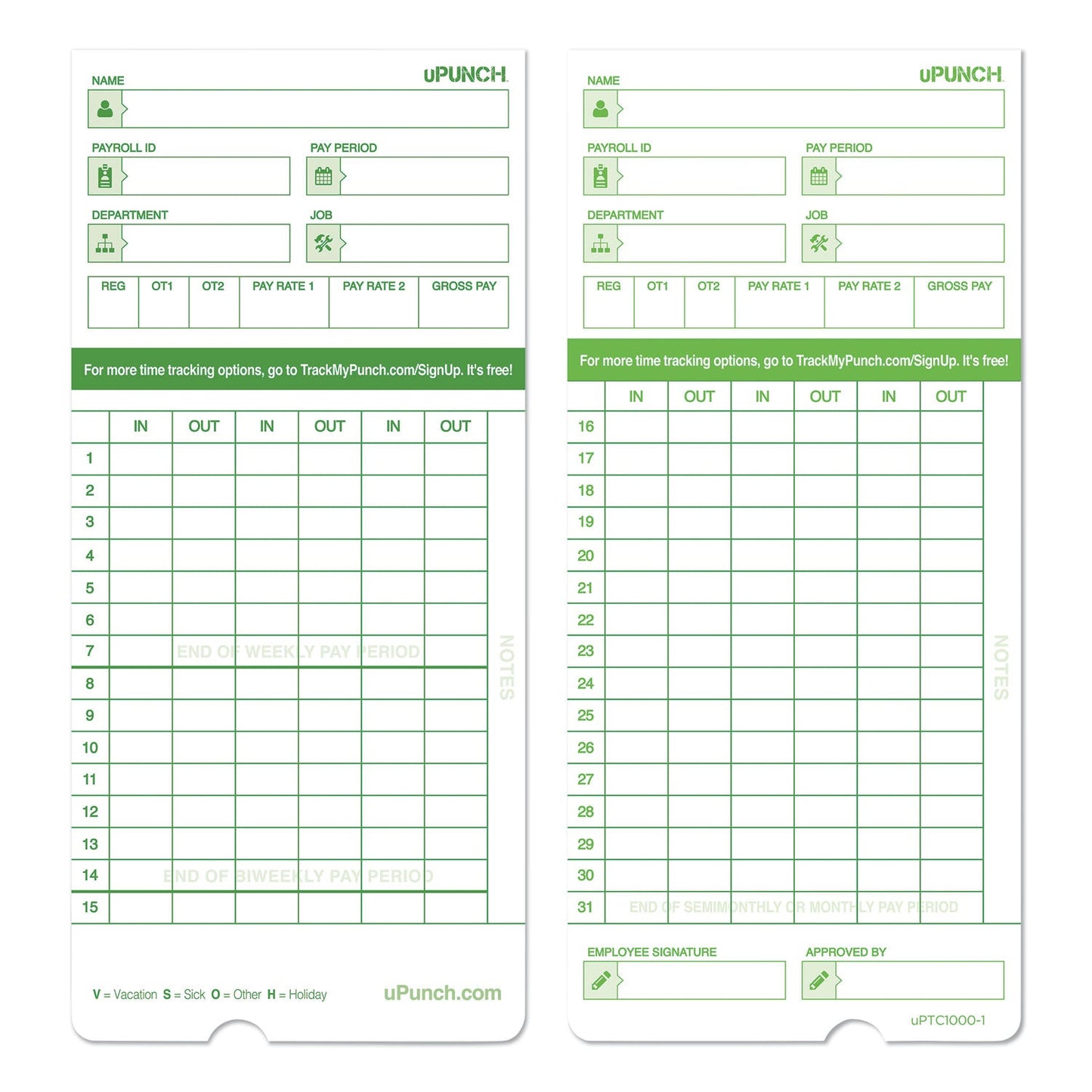 upunch-time-clock-cards-for-upunch-hn1000-hn3000-hn3600-two-sides-7-5-x-3-5-100-pack-ppzhntcg1100_1
