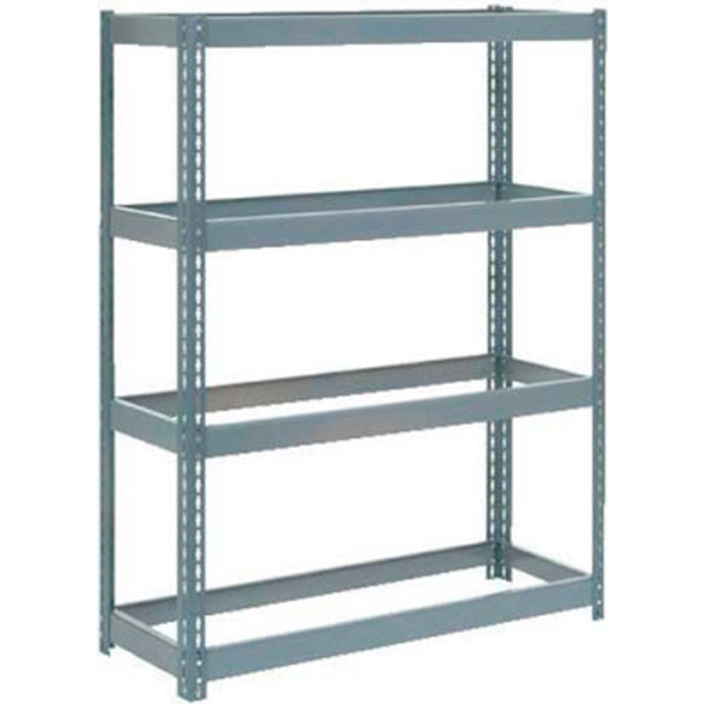 Global Industrial 4 Shelf, Extra Heavy Duty Boltless Shelving, Starter, 48"W x 24"D x 72"H, No Deck (WB255643)