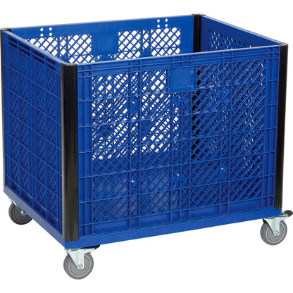 Global Industrial Easy Assembly Vented Wall Container - Casters 39-1/4 x 31-1/2 x 34 Overall (WB603087C)