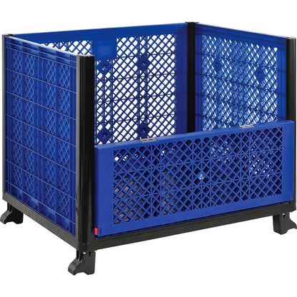 Global Industrial Easy Assembly Vented Wall Container - Drop Gate 39-1/4x31-1/2x33-1/2 Overall (WB603087D)
