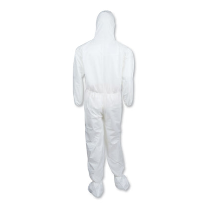 KleenGuard™ A30 Hood and Boots Splash/Particle Protection Coverall, 6X-Large, White, 21/Carton (ANS27239)