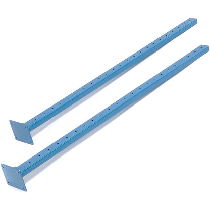 Global Industrial Steel Uprights, Blue, 2/Pack (WB606940)