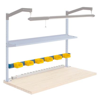Global Industrial 72"W Bin Rail- Blue (WB606943)