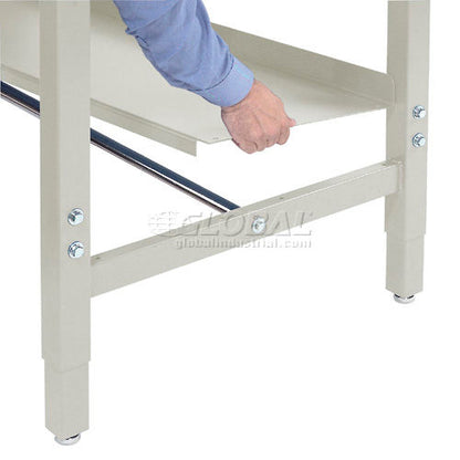 Global Industrial Steel Lower Shelf, 48"W x 15"D, Tan (WB606949TN)