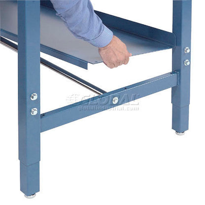 Global Industrial Steel Lower Shelf, 60"W x 14"D, Blue (WB606950)
